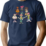 Epithet Erased T-Shirt - Retro Graphic Tee for Men & Women - Navy
