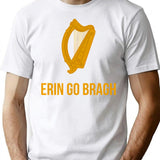 Erin Go Bragh T-shirt - Retro Graphic Tee for Men & Women - White
