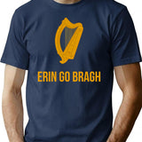 Erin Go Bragh T-shirt - Retro Graphic Tee for Men & Women - Navy