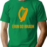 Erin Go Bragh T-shirt - Retro Graphic Tee for Men & Women - Green