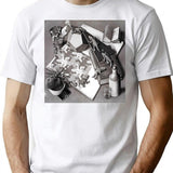 Escher Classic T Shirt T-Shirt for Men & Women, T-Shirts Graphic Tee - White