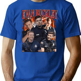 Evan Buckley Retro 90's T-Shirt - Blue