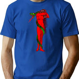 Eve T-Shirt - Retro Graphic Tee for Men & Women - Blue