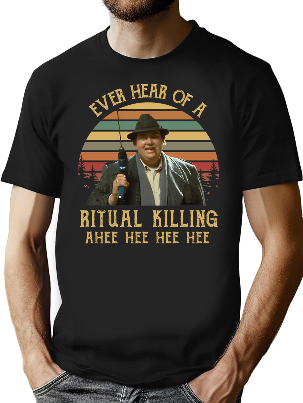 Ever Heard Of A Ritual Killing Ahee Funny Buck Vintage T-Shirt - Black