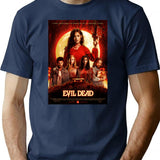 Evil Dead 2013 T-Shirt for Men & Women, T-Shirts Graphic Tee - Navy