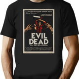 Evil Dead T-Shirt - Retro Graphic Tee for Men & Women - Black