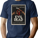 Evil Dead T-Shirt - Retro Graphic Tee for Men & Women - Navy