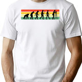 Evolution Surveyor Funny Survey Engineer Vintage Gift T-Shirt for Men & Women, T-Shirts Graphic Tee - White