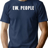 Ew People T-shirt - Retro Graphic Tee for Men & Women - Navy