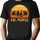 Ew People (1) T-Shirt - Retro Graphic Tee for Men & Women - Black