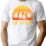Ew People (1) T-Shirt - Retro Graphic Tee for Men & Women - White