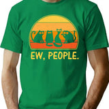 Ew People (1) T-Shirt - Retro Graphic Tee for Men & Women - Green