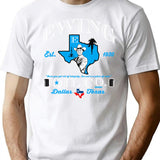 Ewing Oil Co. Dks T-Shirt for Men & Women, T-Shirts Graphic Tee - White