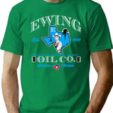 Ewing Oil Co. Dks T-Shirt for Men & Women, T-Shirts Graphic Tee - Green