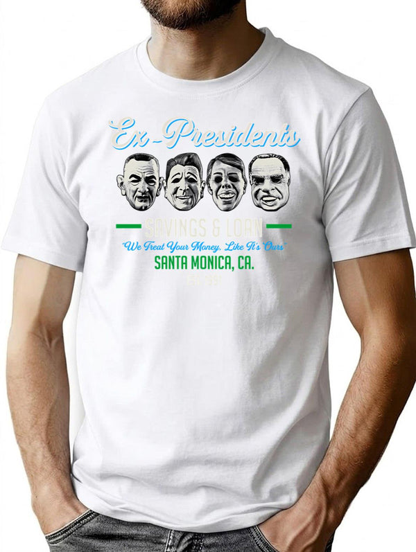 Ex Presidents Savings And Loans Dks T-Shirt for Men & Women, T-Shirts Graphic Tee - White