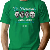 Ex Presidents Savings And Loans Dks T-Shirt for Men & Women, T-Shirts Graphic Tee - Green