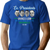 Ex Presidents Savings And Loans Dks T-Shirt for Men & Women, T-Shirts Graphic Tee - Blue