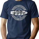 Ex Presidents Surf School T-Shirt for Men & Women, T-Shirts Graphic Tee - Navy