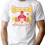 Exercise Your Demons T-Shirt for Men & Women, T-Shirts Graphic Tee - White