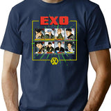 Exo - Power T-Shirt for Men & Women, T-Shirts Graphic Tee - Navy