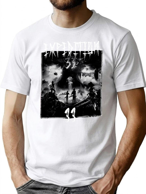 Expedition 33 Videogame Inspired Metal Band T-Shirt for Men & Women, T-Shirts Graphic Tee - White