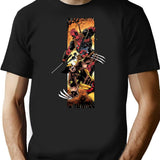 Explosive Deadpoolwolverine T-Shirt - Retro Graphic Tee for Men & Women - Black