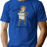 Extra Extra Still Tired Funny Vintage Newspaper T-Shirt T-Shirt for Men & Women, T-Shirts Graphic Tee - Blue