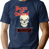 Faces Of Death (1978) T-Shirt for Men & Women, T-Shirts Graphic Tee - Navy