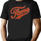 Fame Essential T-Shirt - Retro Graphic Tee for Men & Women - Black