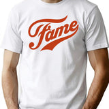 Fame Essential T-Shirt for Men & Women, T-Shirts Graphic Tee - White