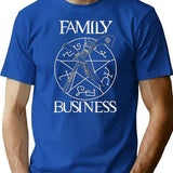 Family Business T-Shirt for Men & Women, T-Shirts Graphic Tee - Blue