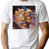 Famous Yellow Family Walk In The Street T-Shirt - White