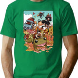 Fantasy Adventure Webcomic - Vintage Anime (4) T-Shirt - Green