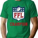 Fantasy Champ T-Shirt - Retro Graphic Tee for Men & Women - Green