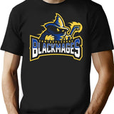 Fantasy League Black Mages T-Shirt - Retro Graphic Tee for Men & Women - Black