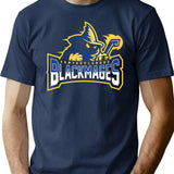 Fantasy League Black Mages T-Shirt - Retro Graphic Tee for Men & Women - Navy