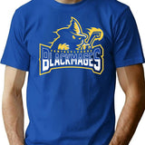 Fantasy League Black Mages T-Shirt - Retro Graphic Tee for Men & Women - Blue