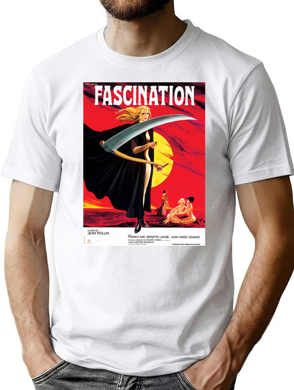 Fascination T-Shirt for Men & Women, T-Shirts Graphic Tee - White