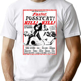 Faster Pussycat Kill Kill T-Shirt for Men & Women, T-Shirts Graphic Tee - White