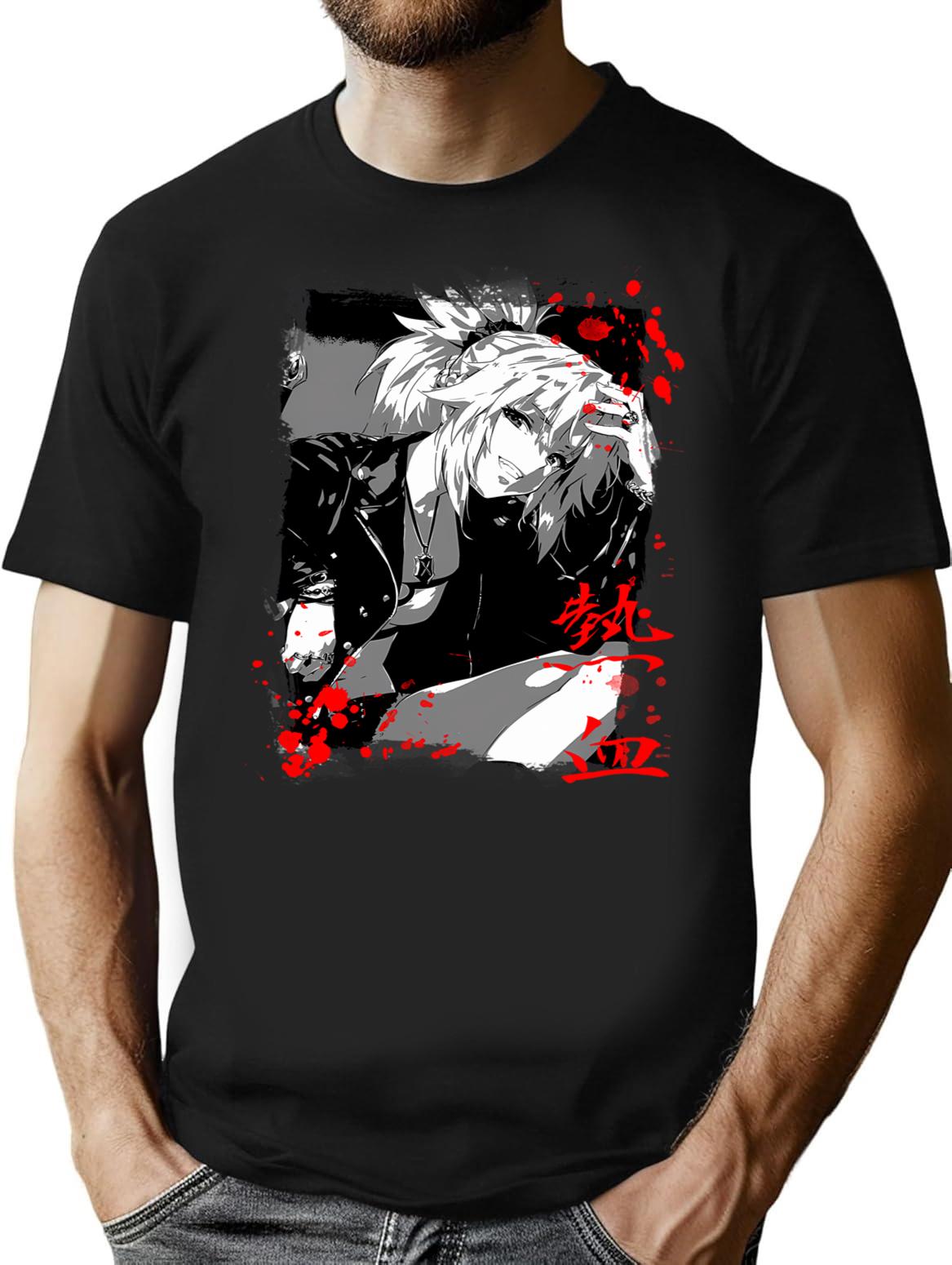Fate - Mordred T-Shirt - Retro Graphic Tee for Men & Women - Black