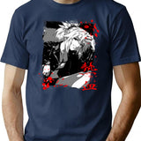 Fate - Mordred T-Shirt - Retro Graphic Tee for Men & Women - Navy