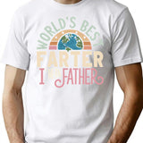 Father's Day Retro Dad World's Best Farter I Mean Father T-Shirt - White
