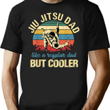 Fathers Day Jiu Jitsu Dad Training Father Vintage Funny (2) T-Shirt - Black