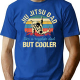 Fathers Day Jiu Jitsu Dad Training Father Vintage Funny (2) T-Shirt for Men & Women, T-Shirts Graphic Tee - Blue