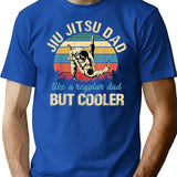 Fathers Day Jiu Jitsu Dad Training Father Vintage Funny T-Shirt - Blue