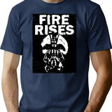 Favorite Custom Shirt Fire Rises T-Shirt - Retro Graphic Tee for Men & Women - Navy