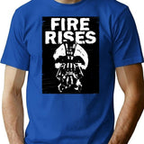 Favorite Custom Shirt Fire Rises T-Shirt - Retro Graphic Tee for Men & Women - Blue