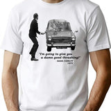 Fawlty Towers I'm Going To Give You A Damn Good Thrashing T-Shirt - White