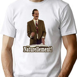 Fawlty Towers - Naturellement T-Shirt - Retro Graphic Tee for Men & Women - White