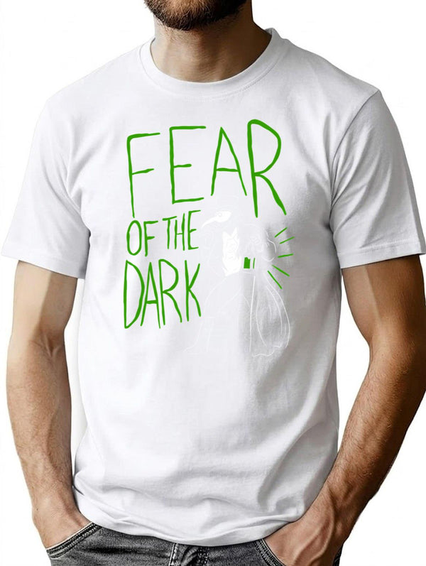 Fear Of The Dark T-Shirt for Men & Women, T-Shirts Graphic Tee - White
